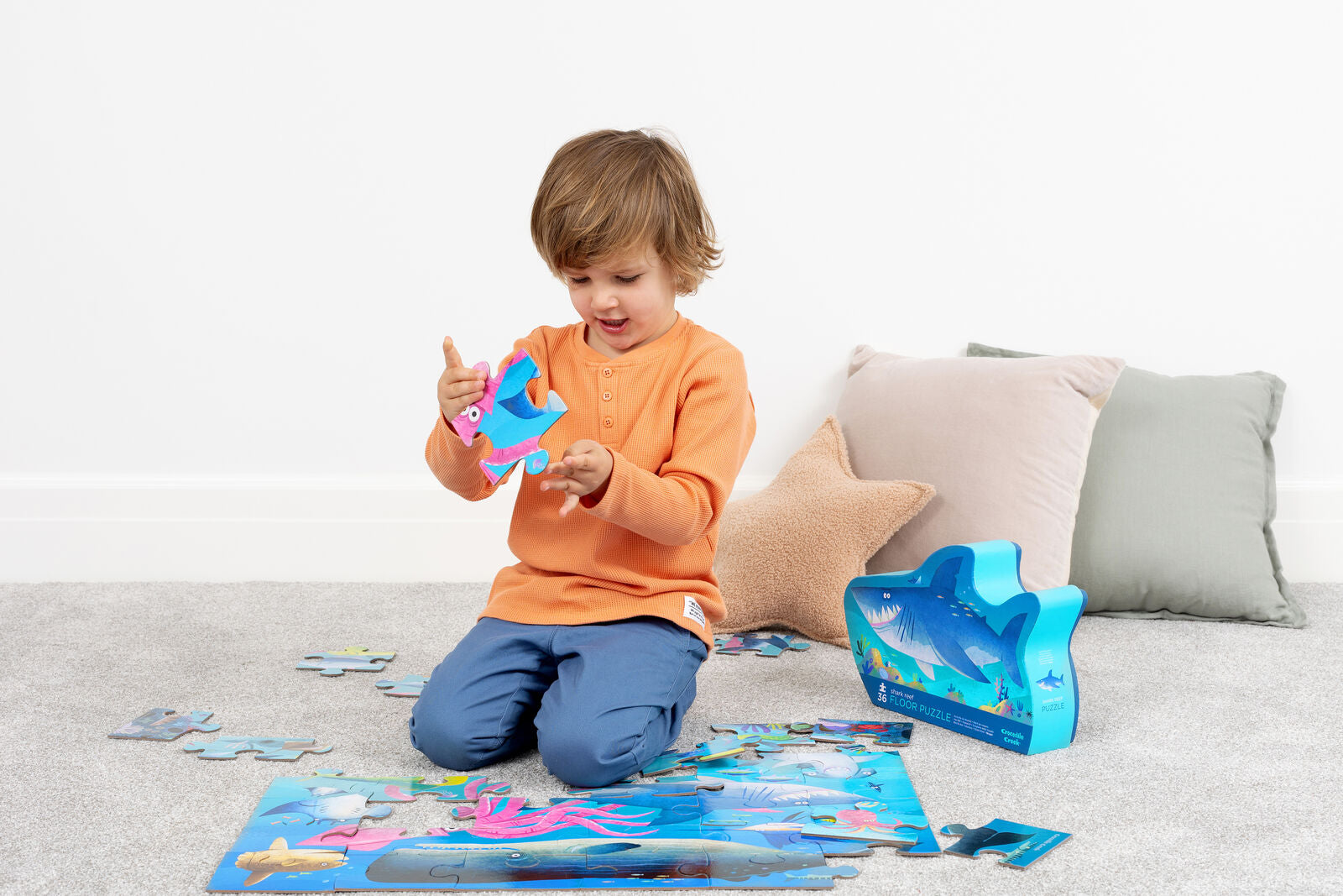 Crocodile Creek - Shark Reef Floor Puzzle 36 Pc