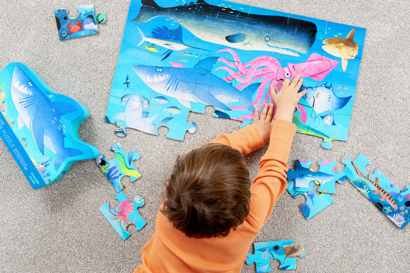 Crocodile Creek - Shark Reef Floor Puzzle 36 Pc