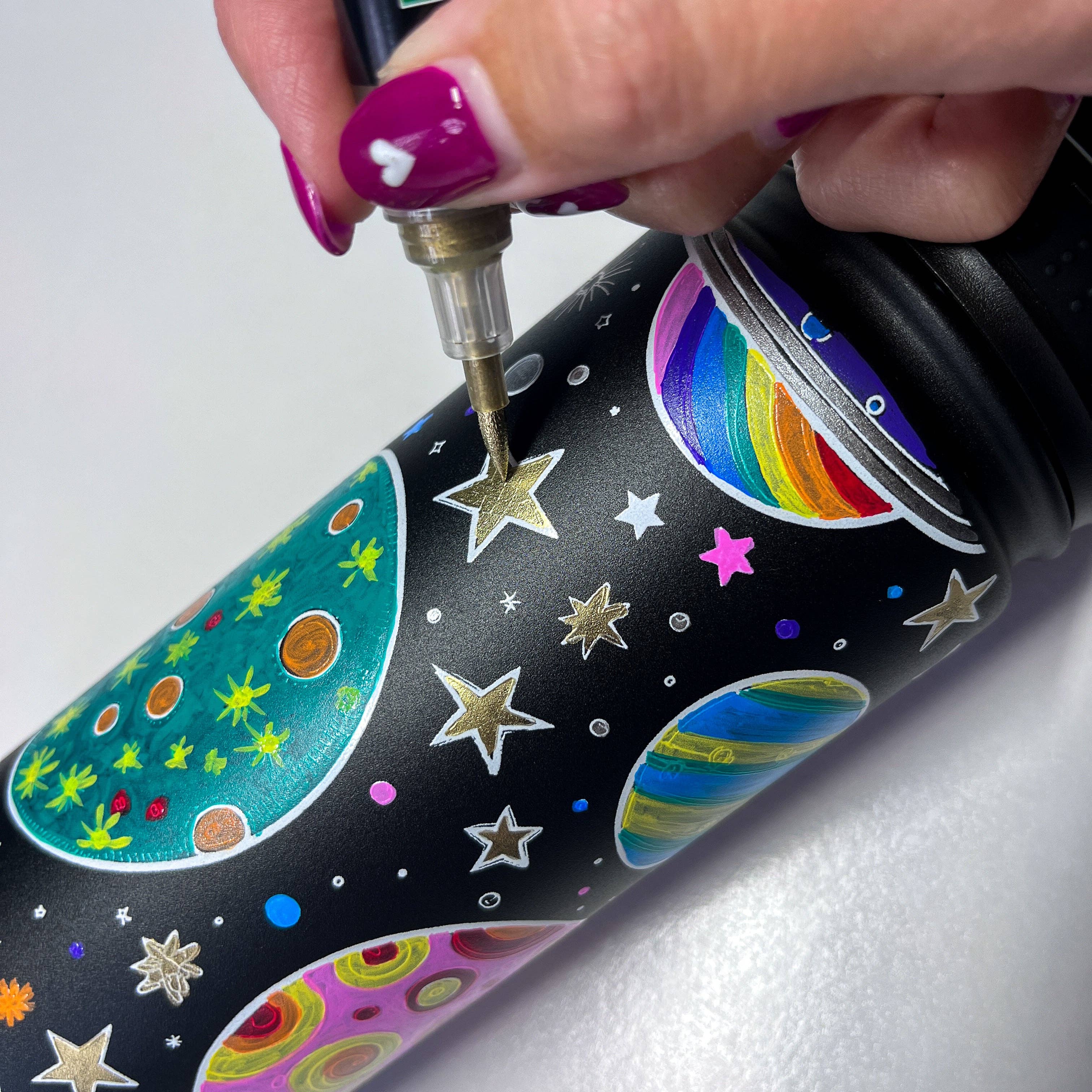 Life of Colour - Permanent Paint Pens Brush Tip - Set of 12 Classic Colours