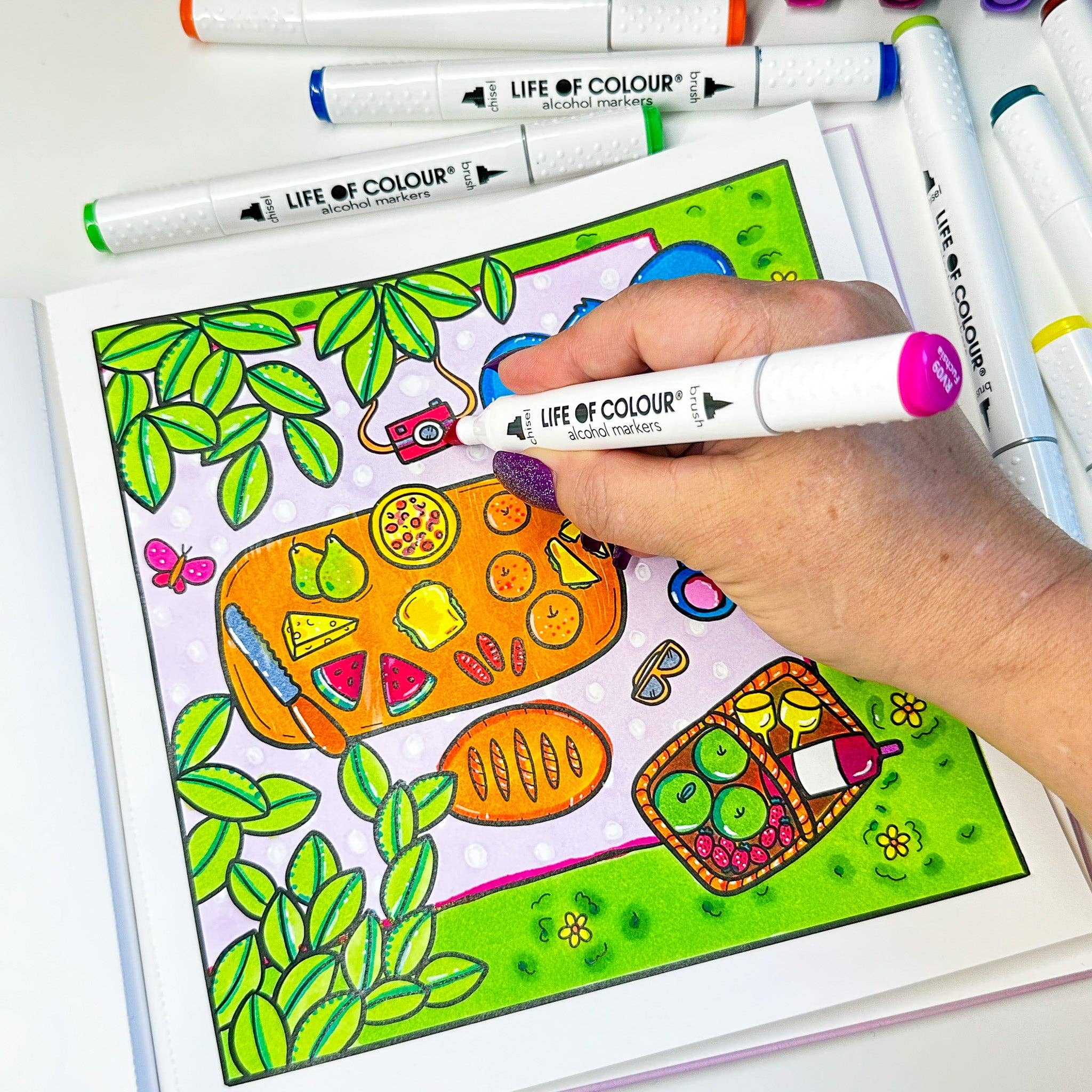 Life of Colour - Art Markers - 24 Alcohol Based, Dual Tip Markers