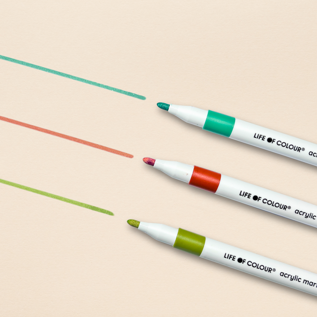 Life of Colour - Acrylic Markers - Earth Colours