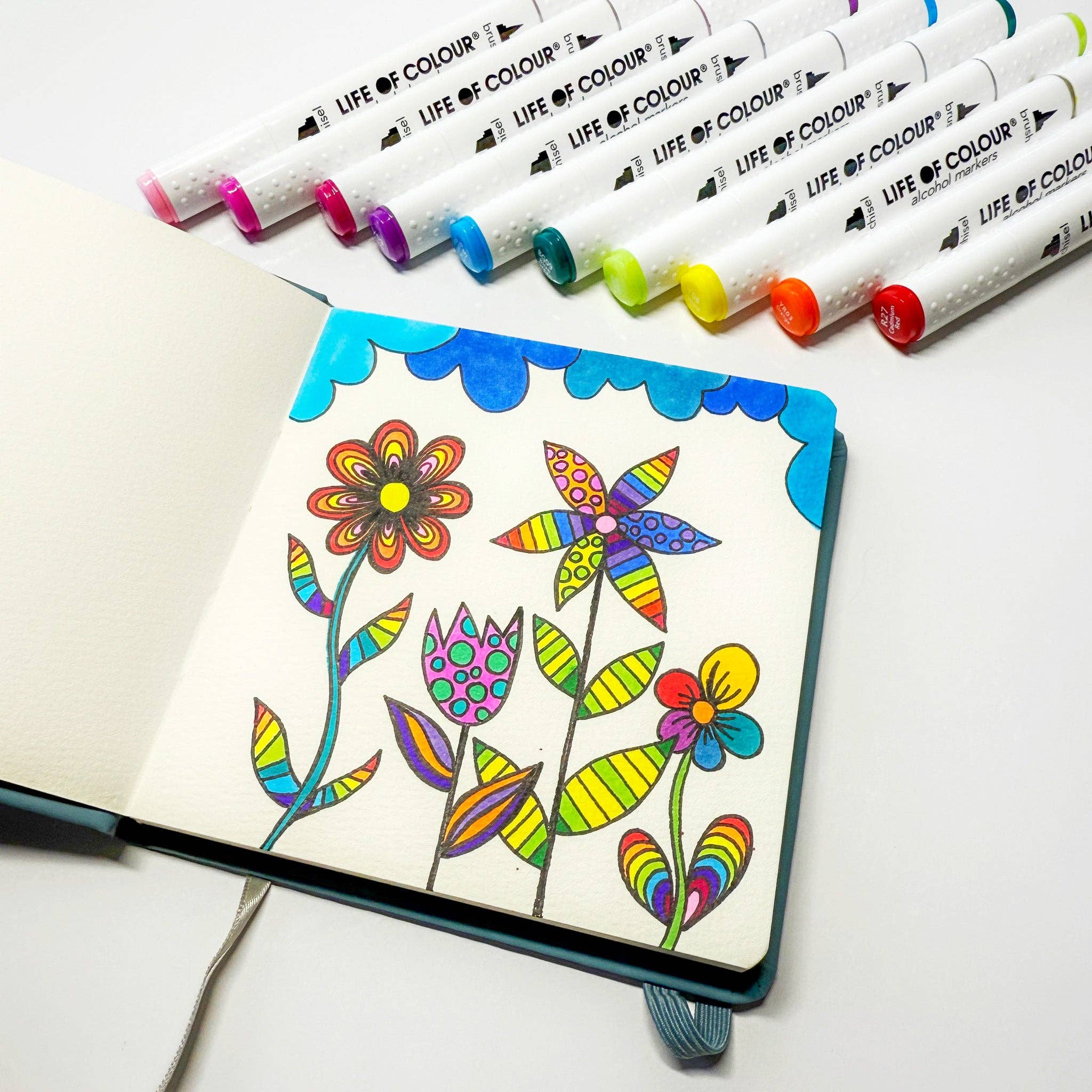 Life of Colour - Art Markers - 24 Alcohol Based, Dual Tip Markers