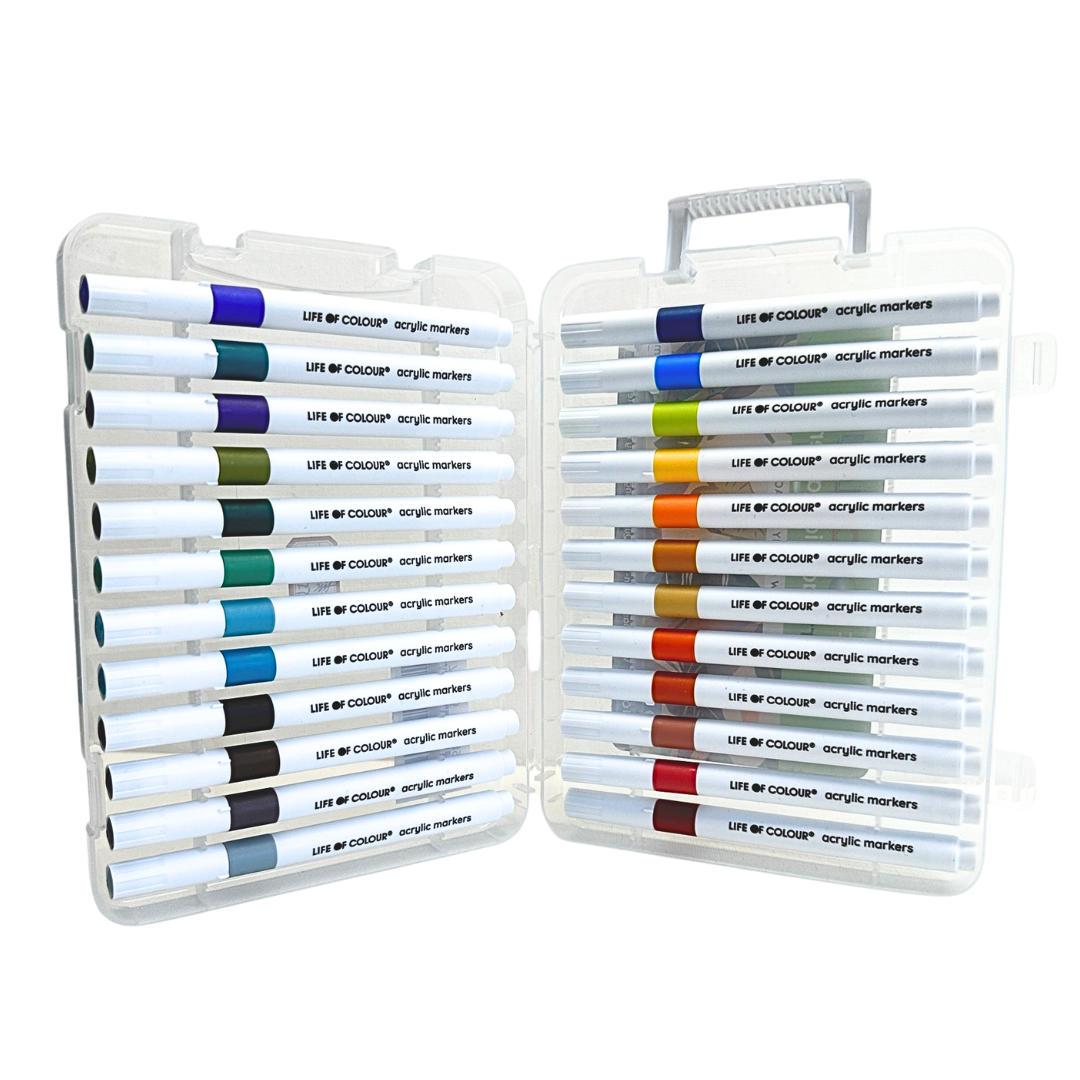 Life of Colour - Acrylic Markers Tutti Fruity - Set of 24