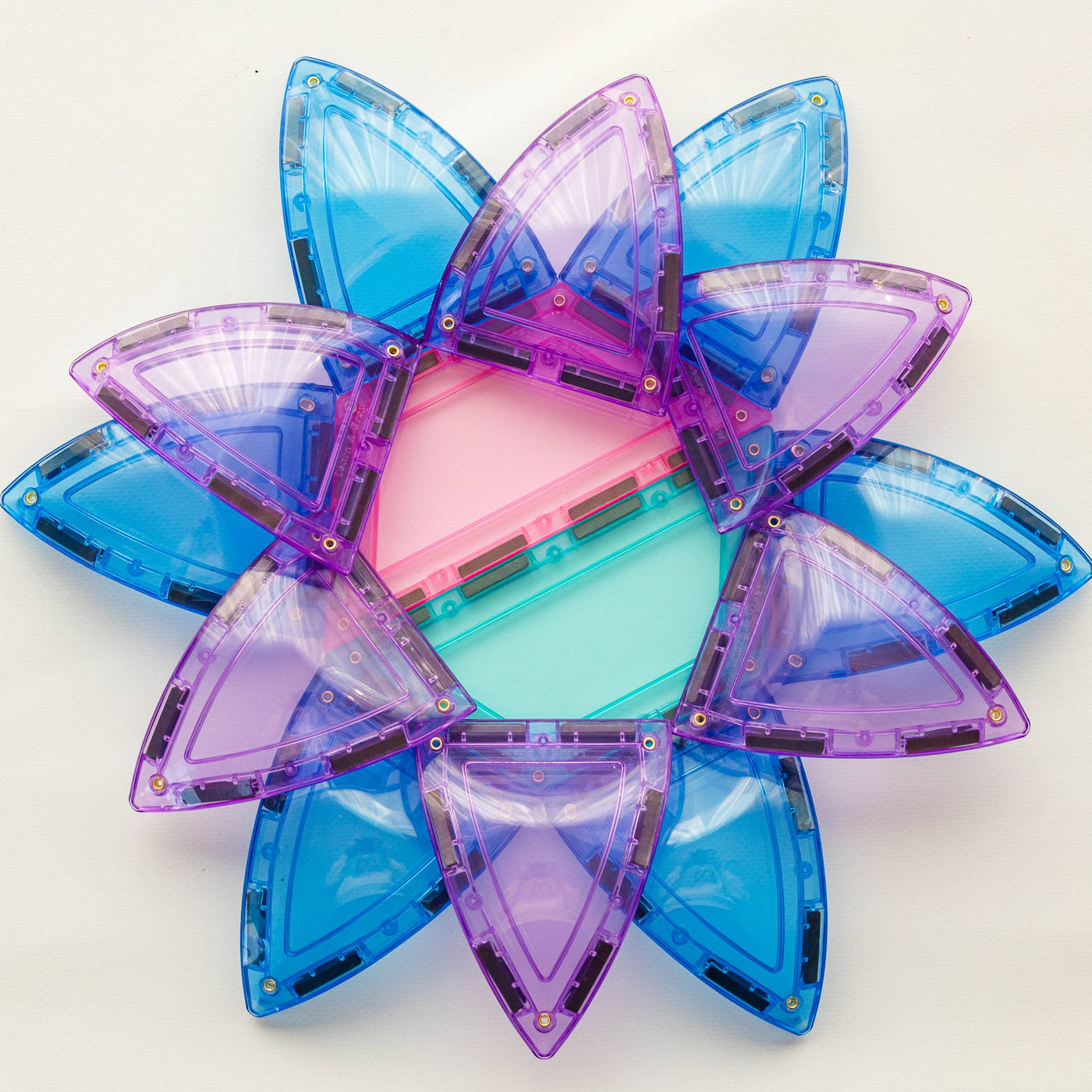 Learn & Grow Magnetic Tiles - Pastel Dome Pack 22 pc