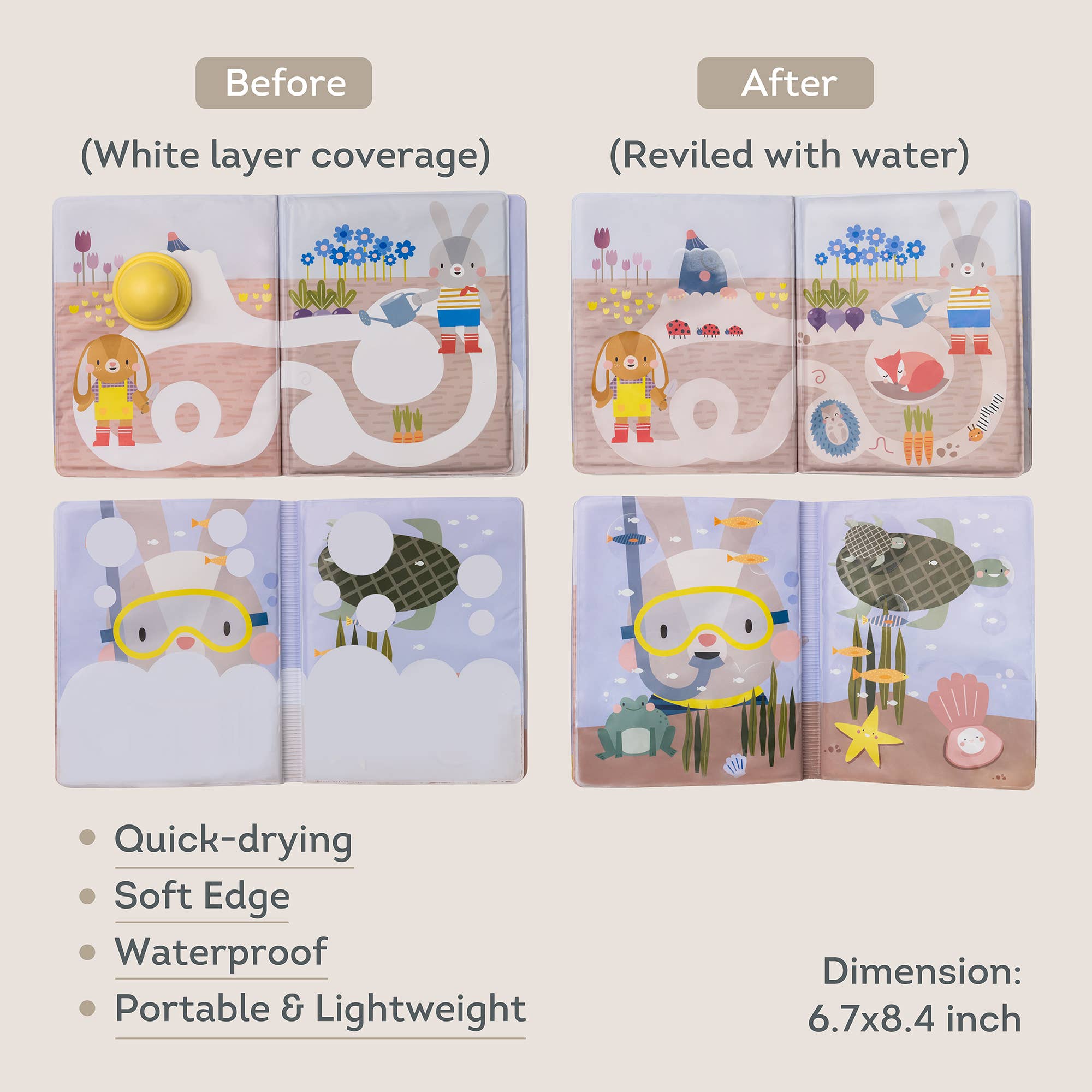 Taf Toys - Peek-A-Boo Water Book