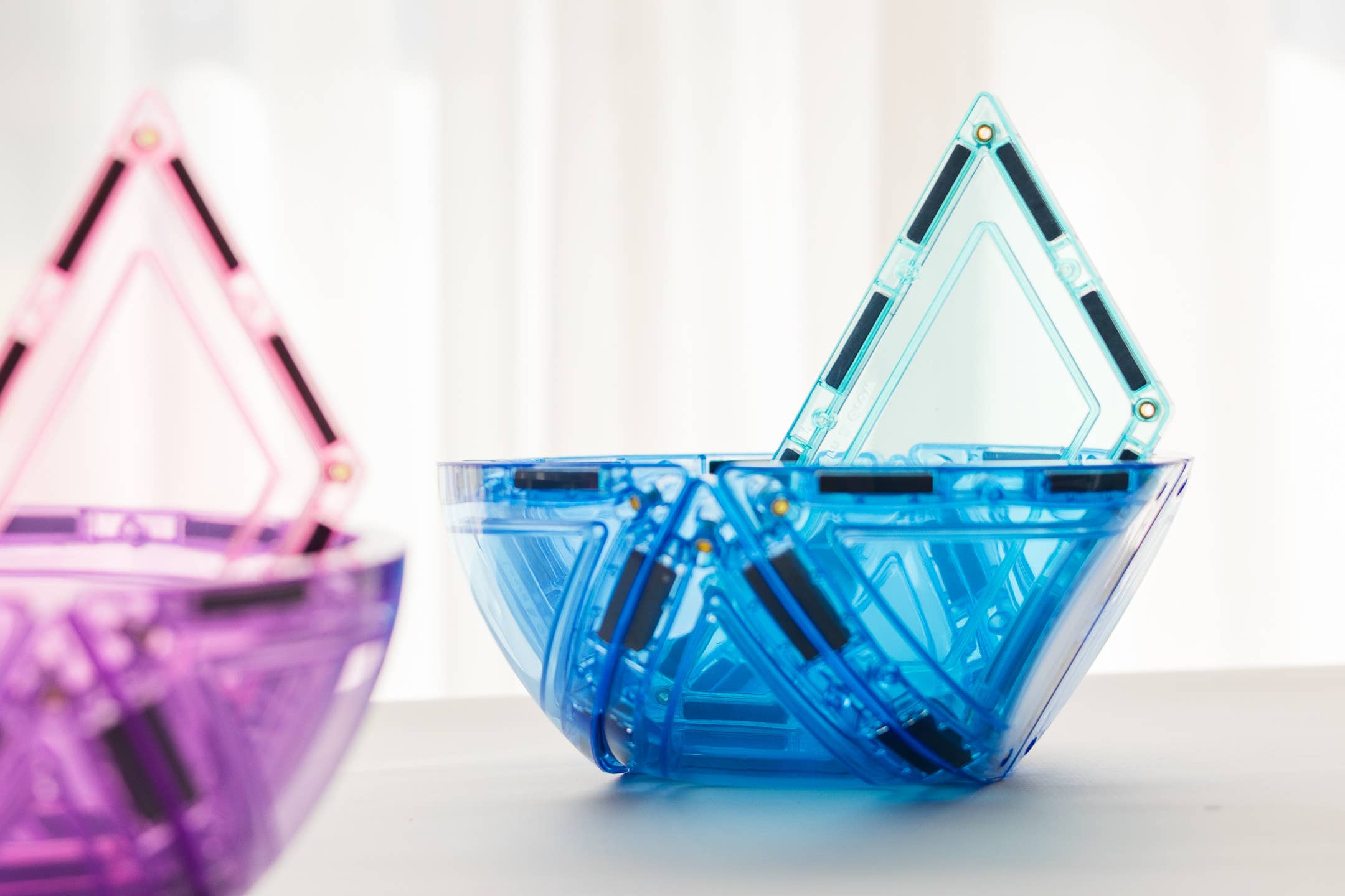 Learn & Grow Magnetic Tiles - Pastel Dome Pack 22 pc