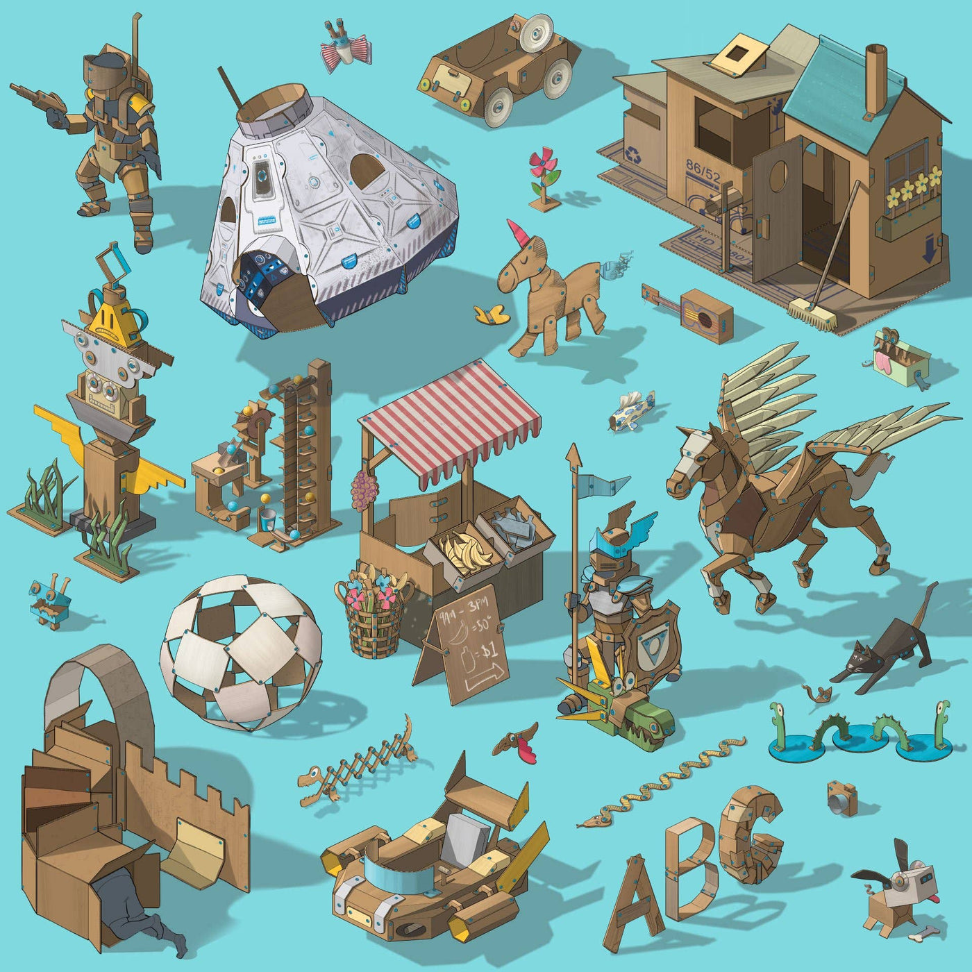 Makedo - DISCOVER | Upcycled Cardboard Construction Toolkit