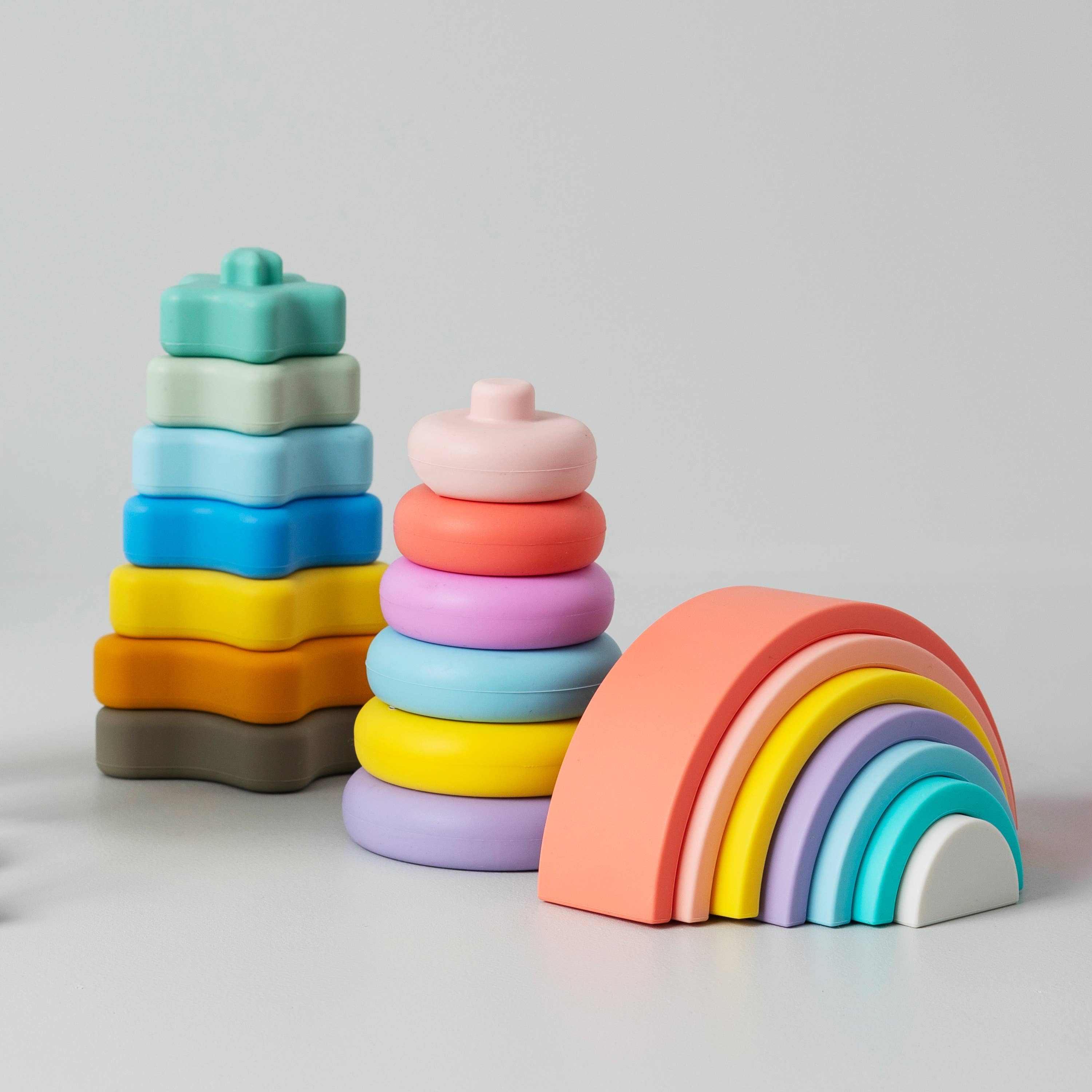Playground - Silicone Rainbow Puzzle - Sorbet