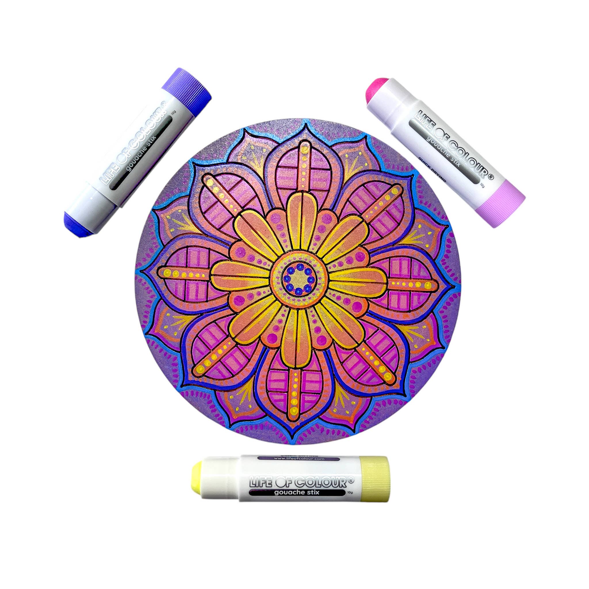 Life of Colour - Pastel Gouache Paint Stix - Set of 12