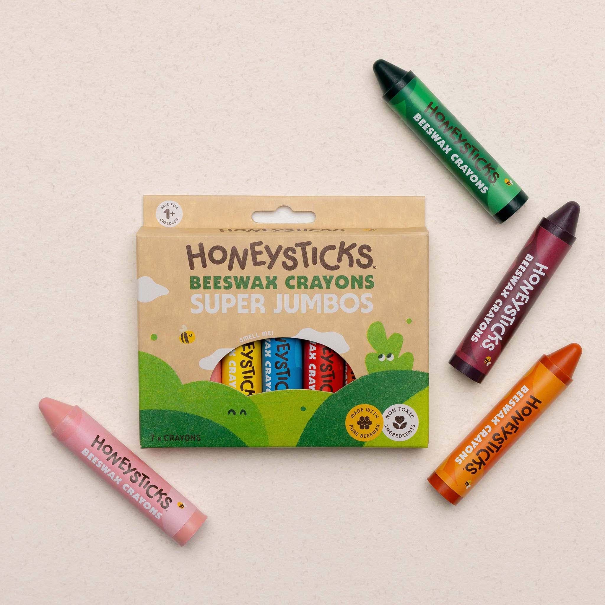 Honeysticks - Beeswax Crayons Super Jumbos 7pk