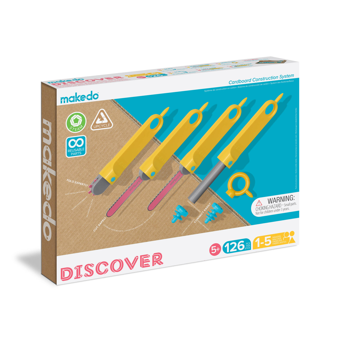Makedo - DISCOVER | Upcycled Cardboard Construction Toolkit