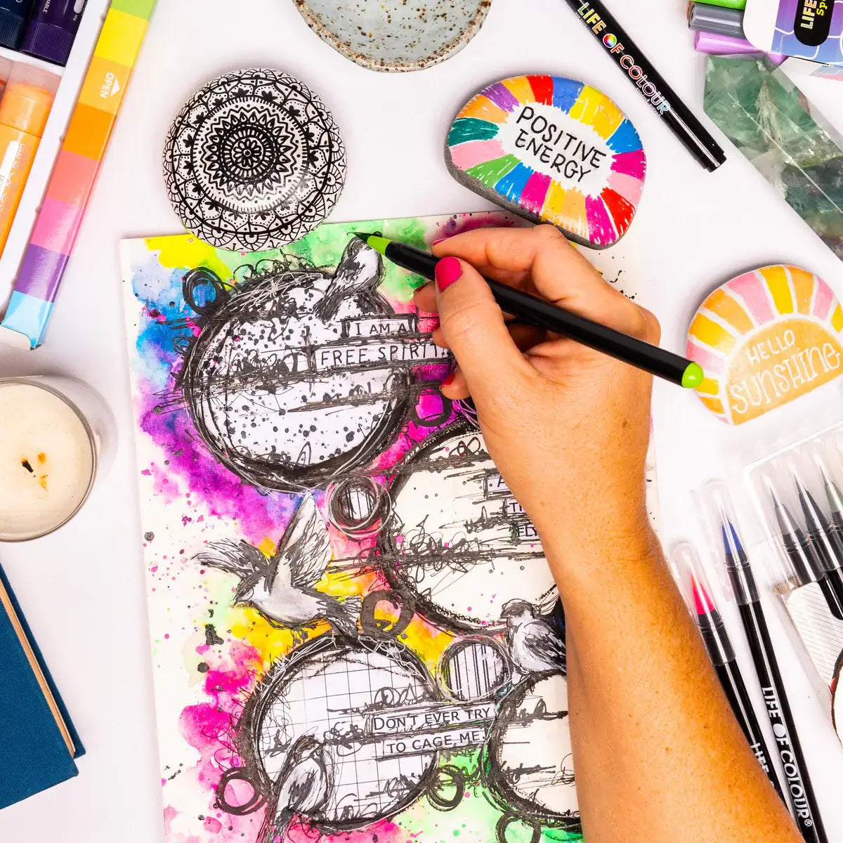 Life of Colour - Watercolour Brush Pens - Set of 20