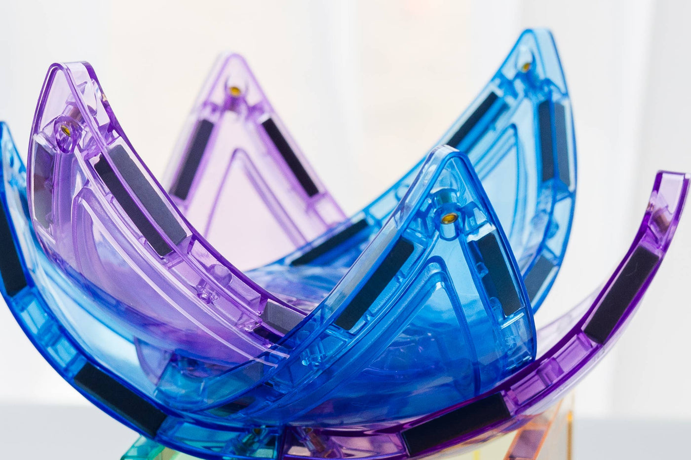 Learn & Grow Magnetic Tiles - Pastel Dome Pack 22 pc