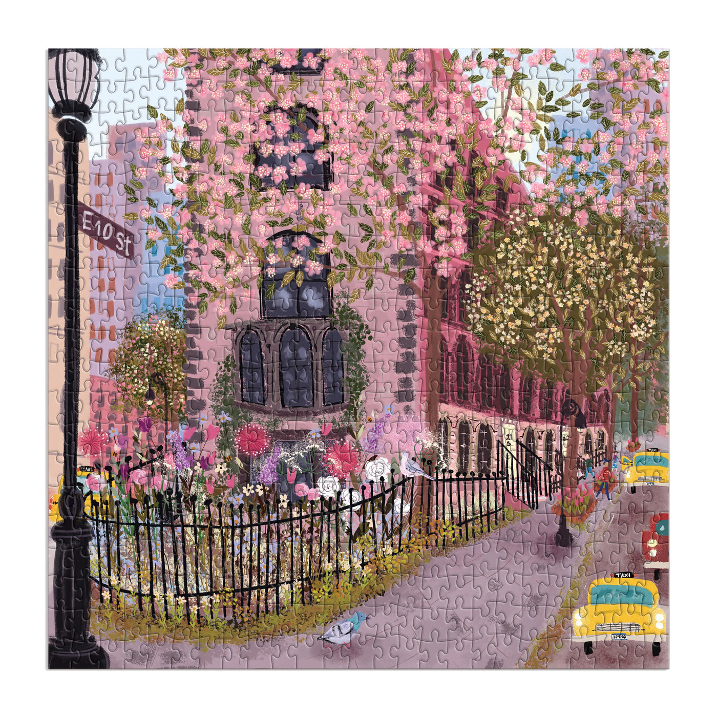 Galison - Blooming Streets by Joy Laforme 500 Piece Puzzle