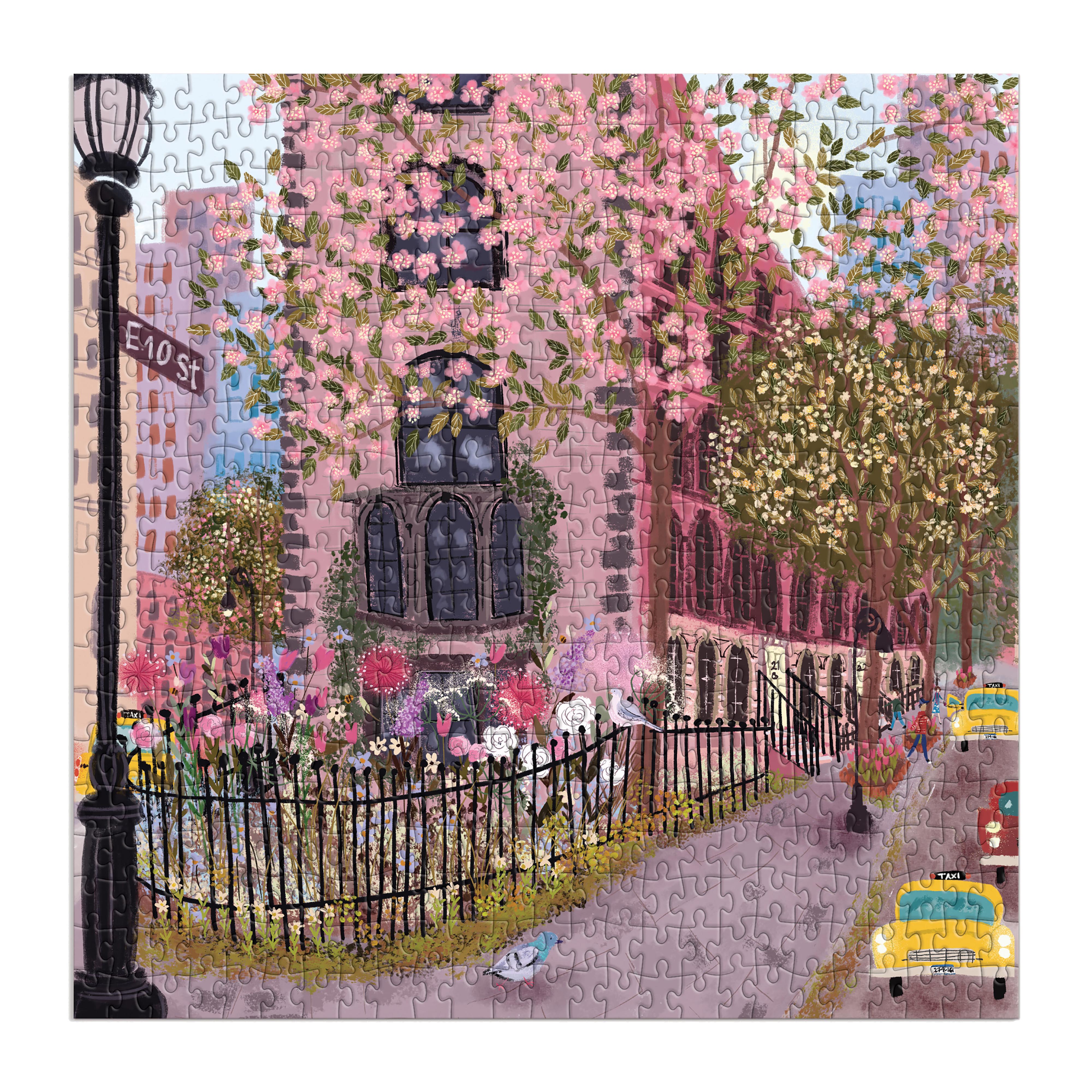 Galison - Blooming Streets by Joy Laforme 500 Piece Puzzle