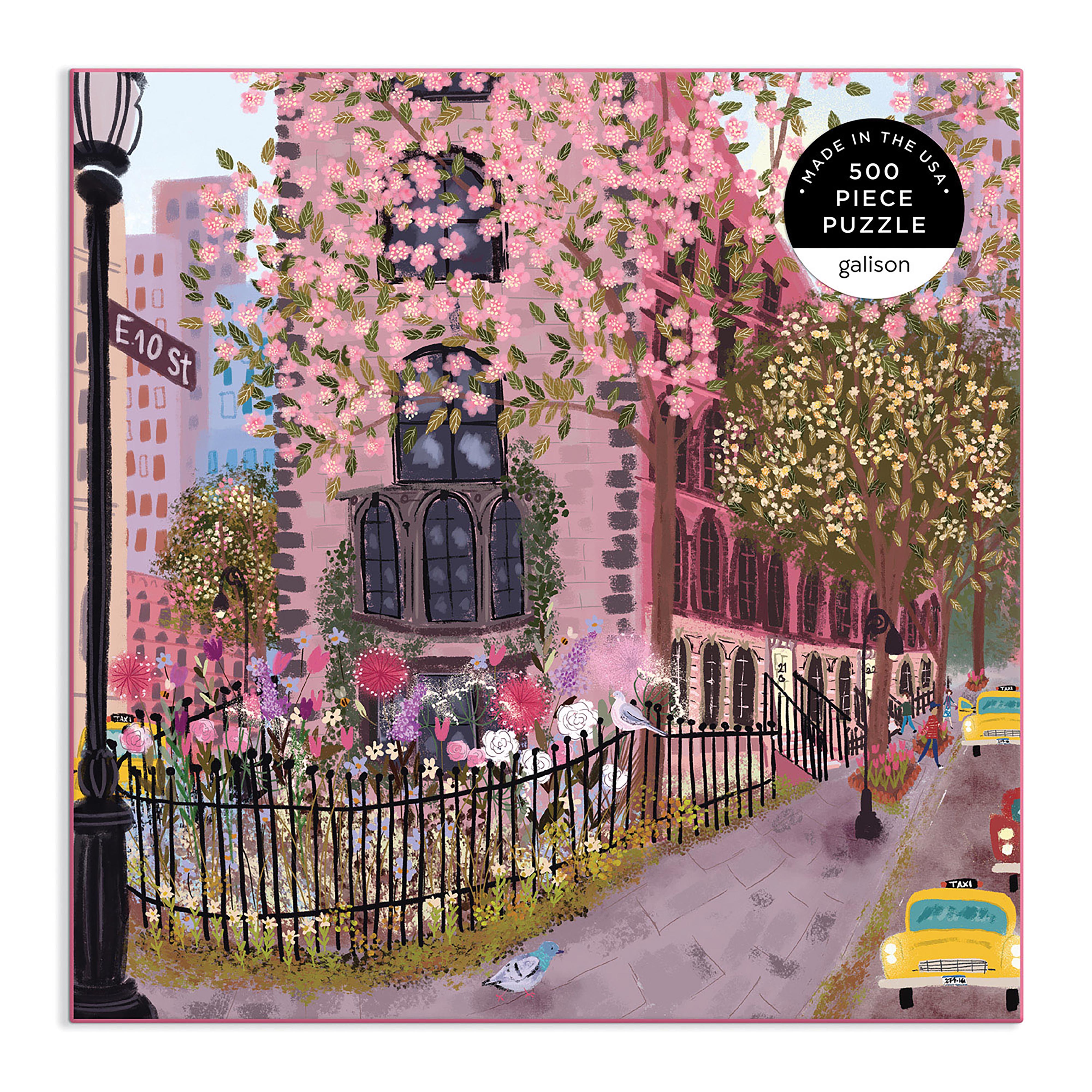 Galison - Blooming Streets by Joy Laforme 500 Piece Puzzle