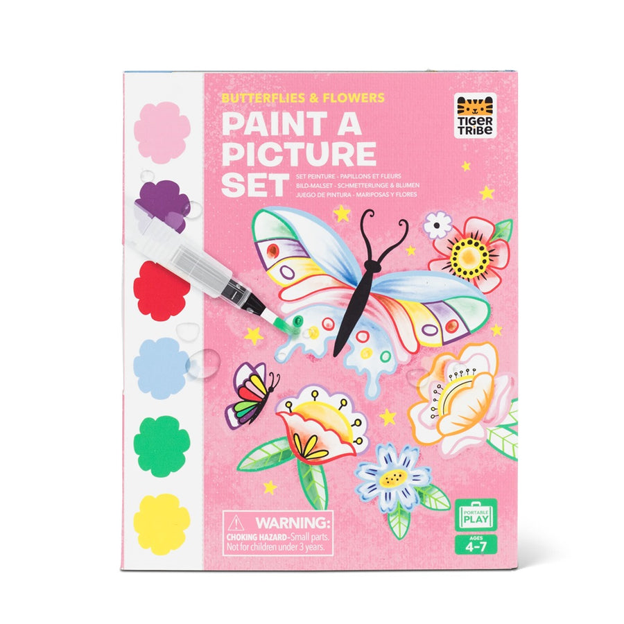 Tiger Tribe - Paint-a-Picture Set - Butterflies and Flowers