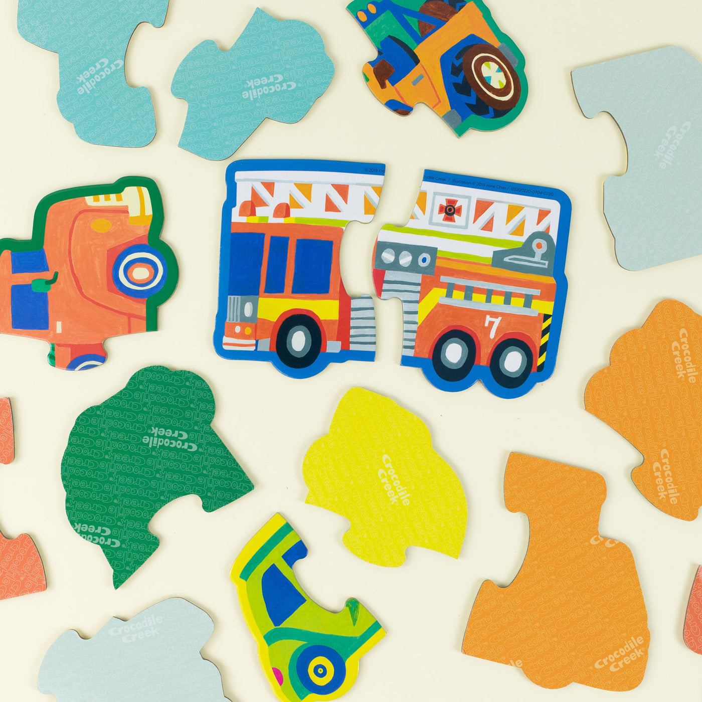 Crocodile Creek - Let’s Begin Puzzle 2 Pc Vehicles