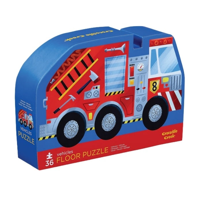 Crocodile Creek - Vehicles Floor Puzzle 36 Pc