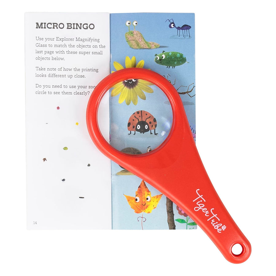 Tiger Tribe Explorer Magnifying Glass and instructions