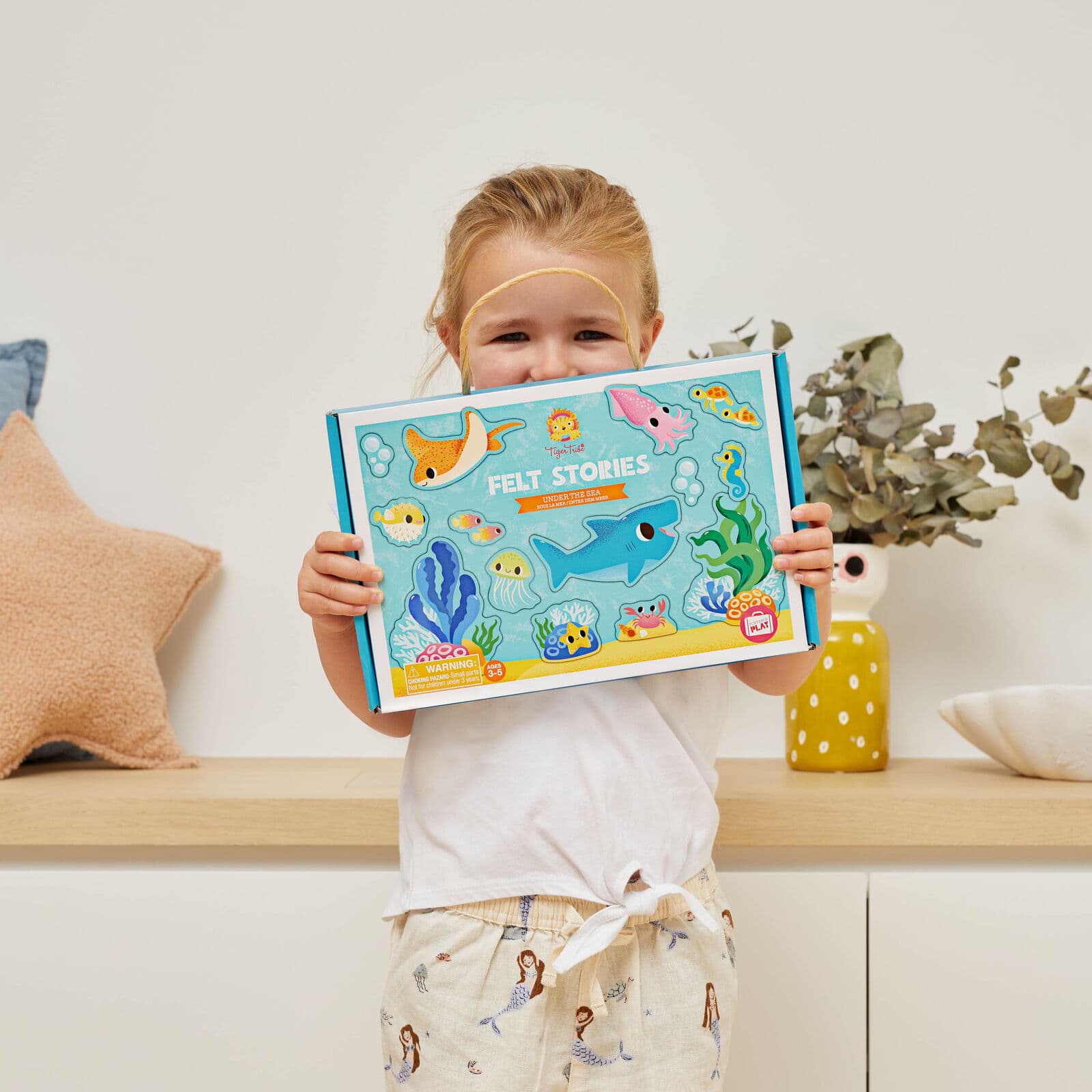 Tiger Tribe Felt Stories Under The Sea - lifestyle image with box