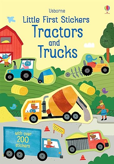 Usborne Little Stickers Tractors and Trucks