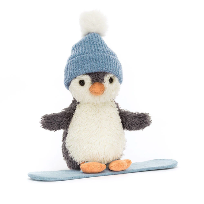 Jellycat - Peanut Penguin Snowboarding Small