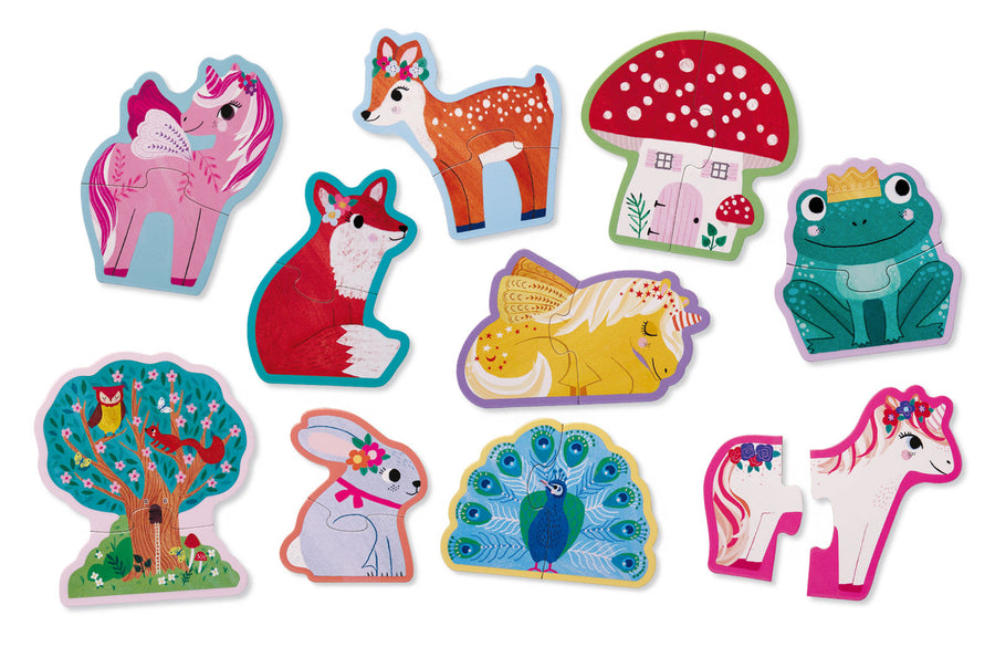 Crocodile Creek - Let’s Begin Puzzle 2 Pc Unicorn