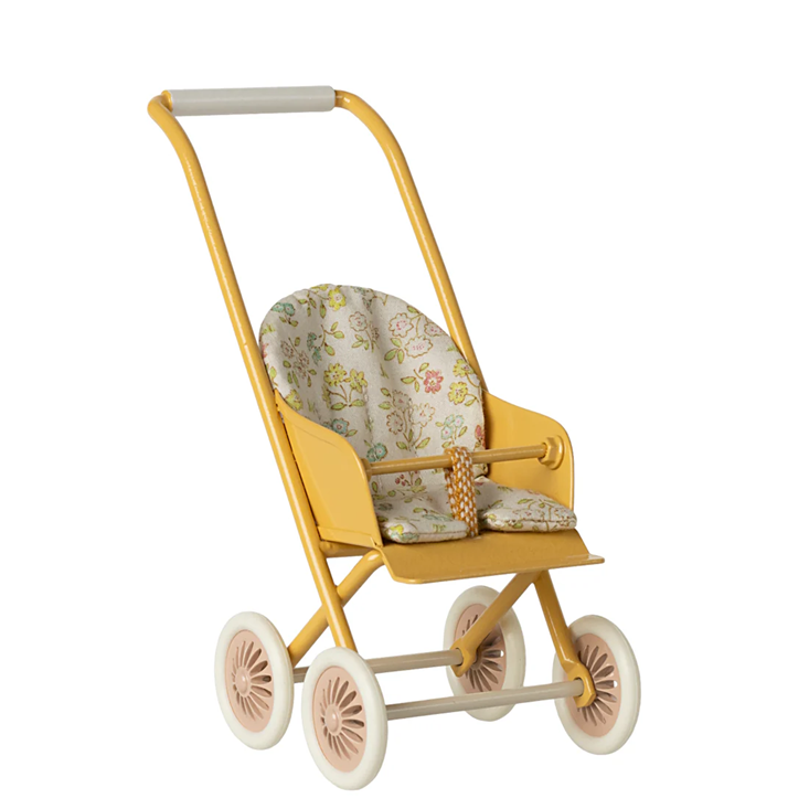 Maileg - Stroller Micro Yellow