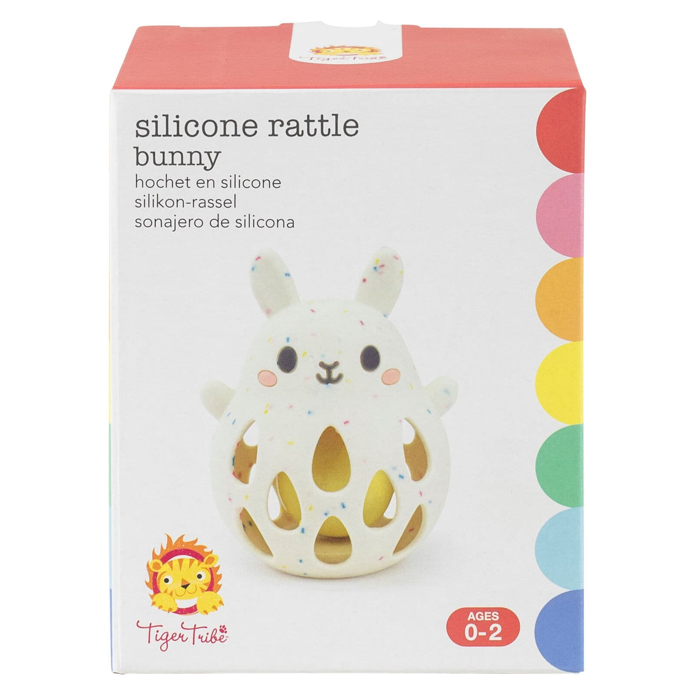 Tiger Tribe Silicone Bunny Rattle box