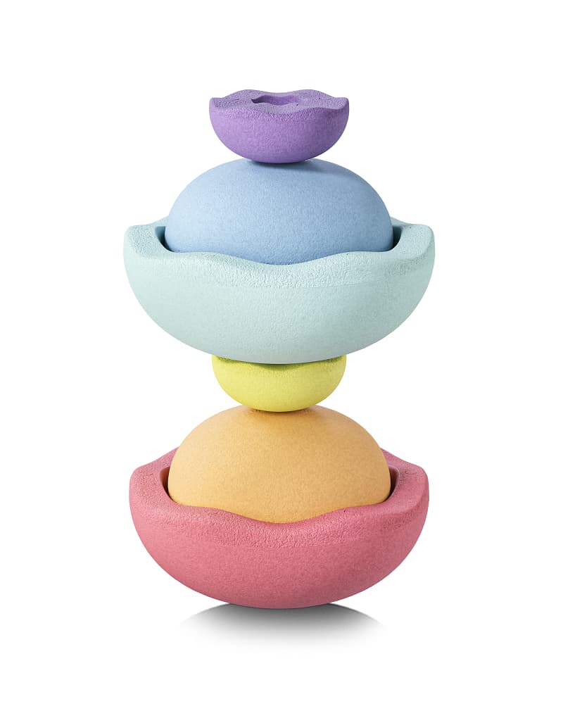 Stapelstein Inside Rainbow Pastel - 6 Pieces stacking