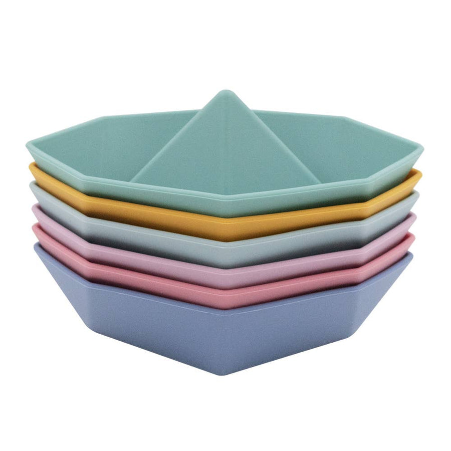 Playground - 6pk Silicone Origami Bath Boats