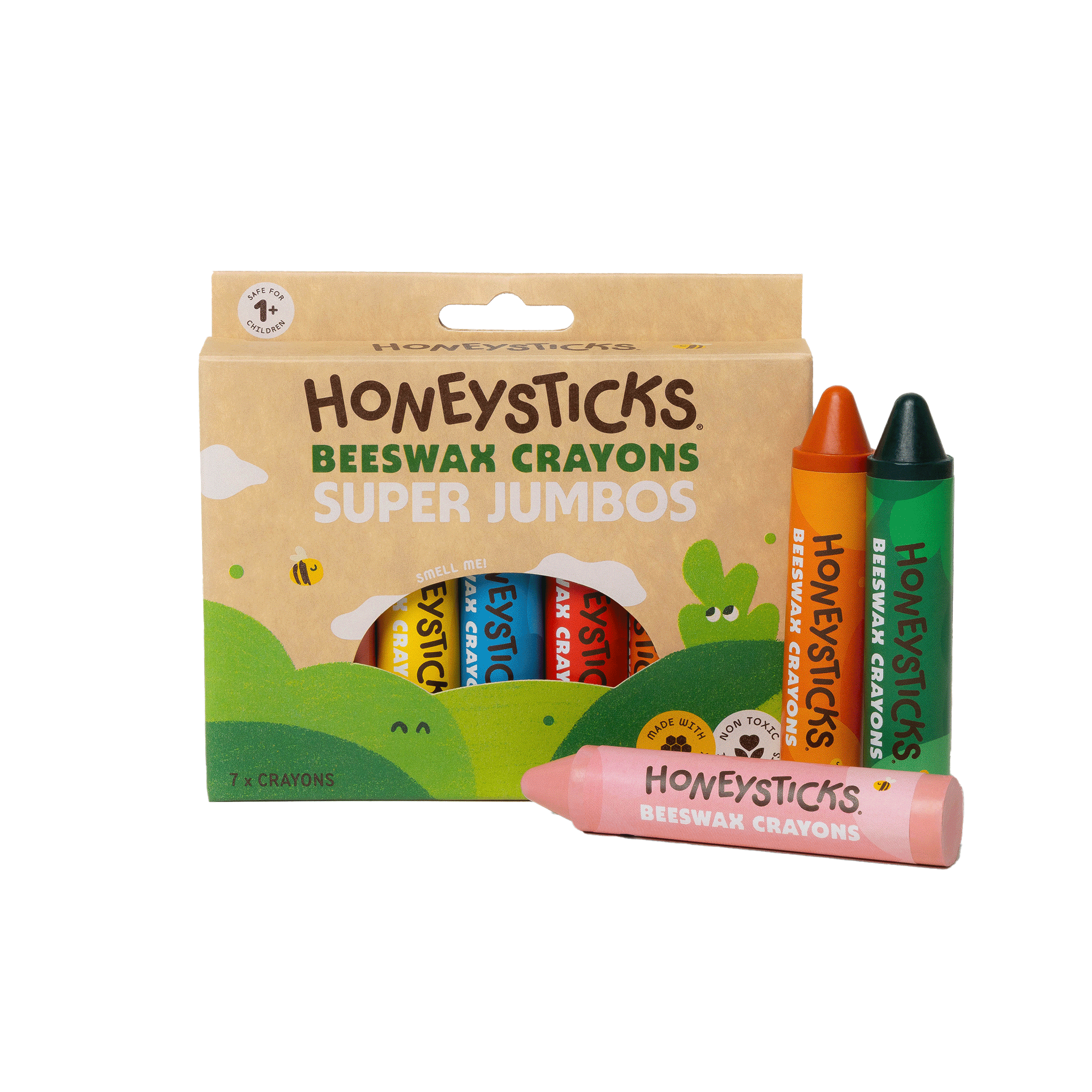 Honeysticks - Beeswax Crayons Super Jumbos 7pk