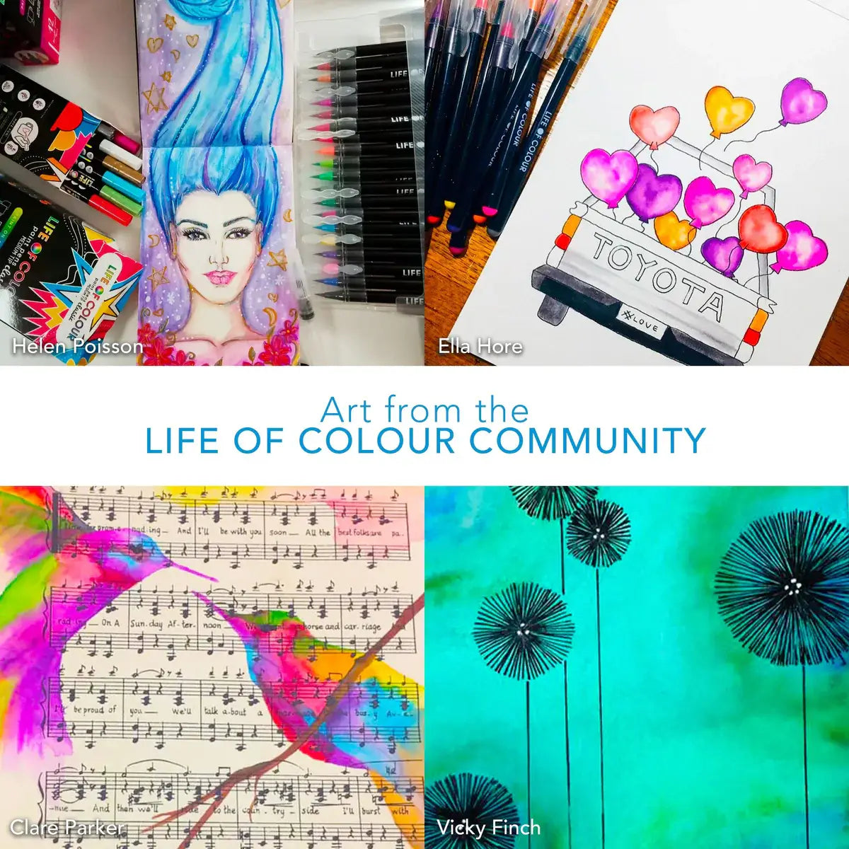 Life of Colour - Watercolour Brush Pens - Set of 20