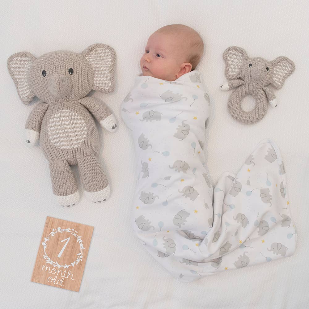 Living Textiles - Mason the Elephant Knitted Toy