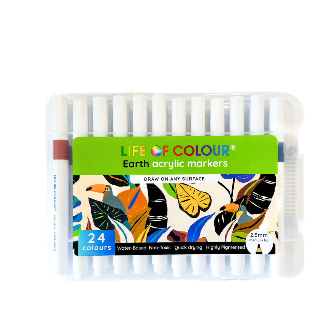 Life of Colour - Acrylic Markers - Earth Colours