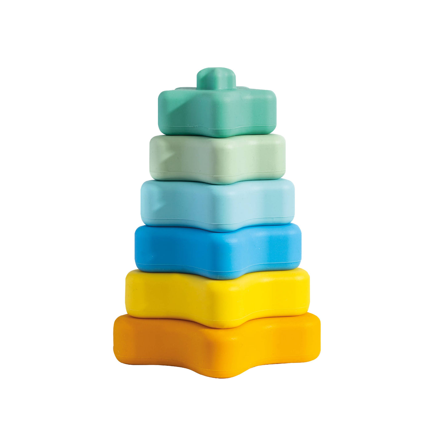 Playground - Silicone Stacking Tower Star - Sorbet