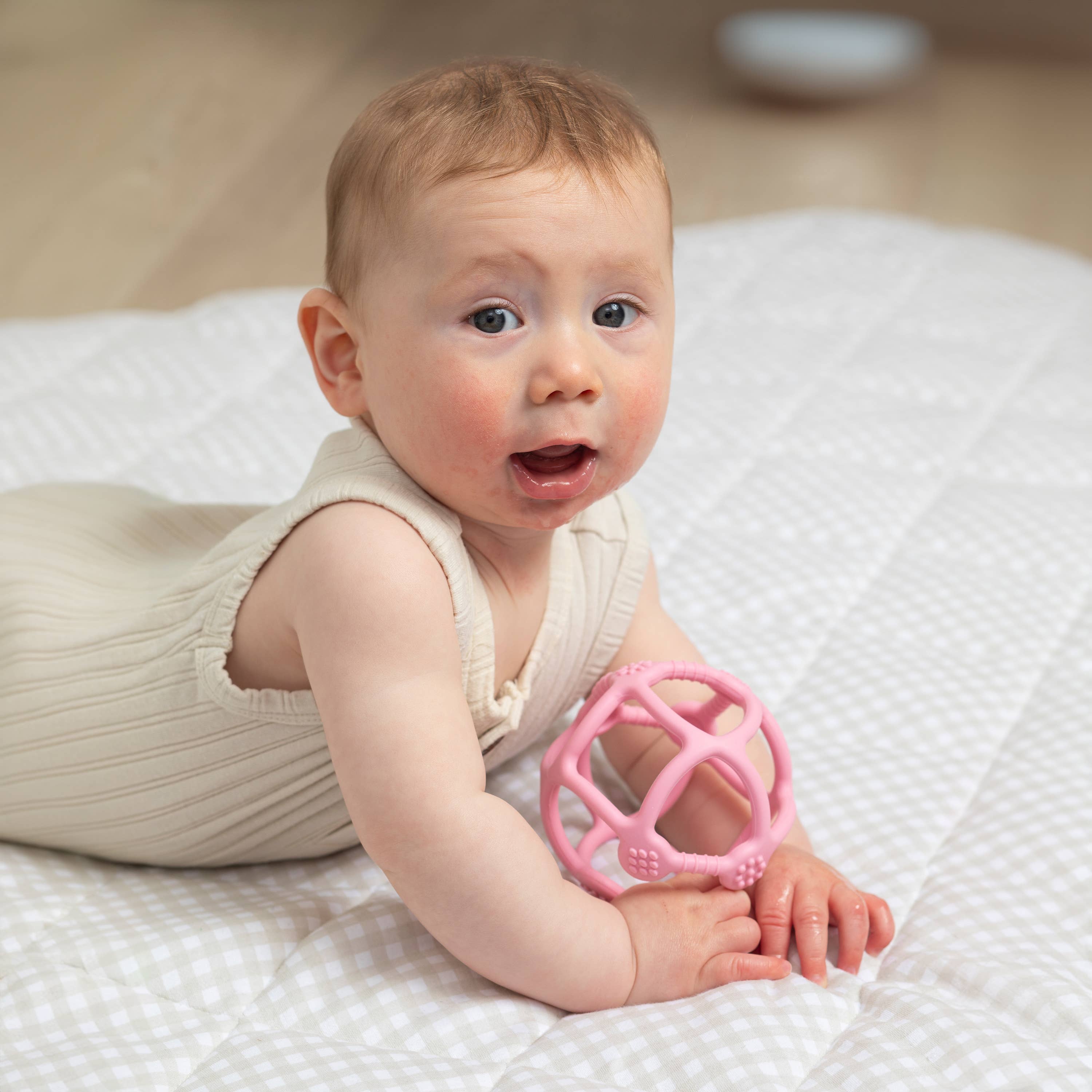 Playground - Silicone Teething Ball - Light Pink