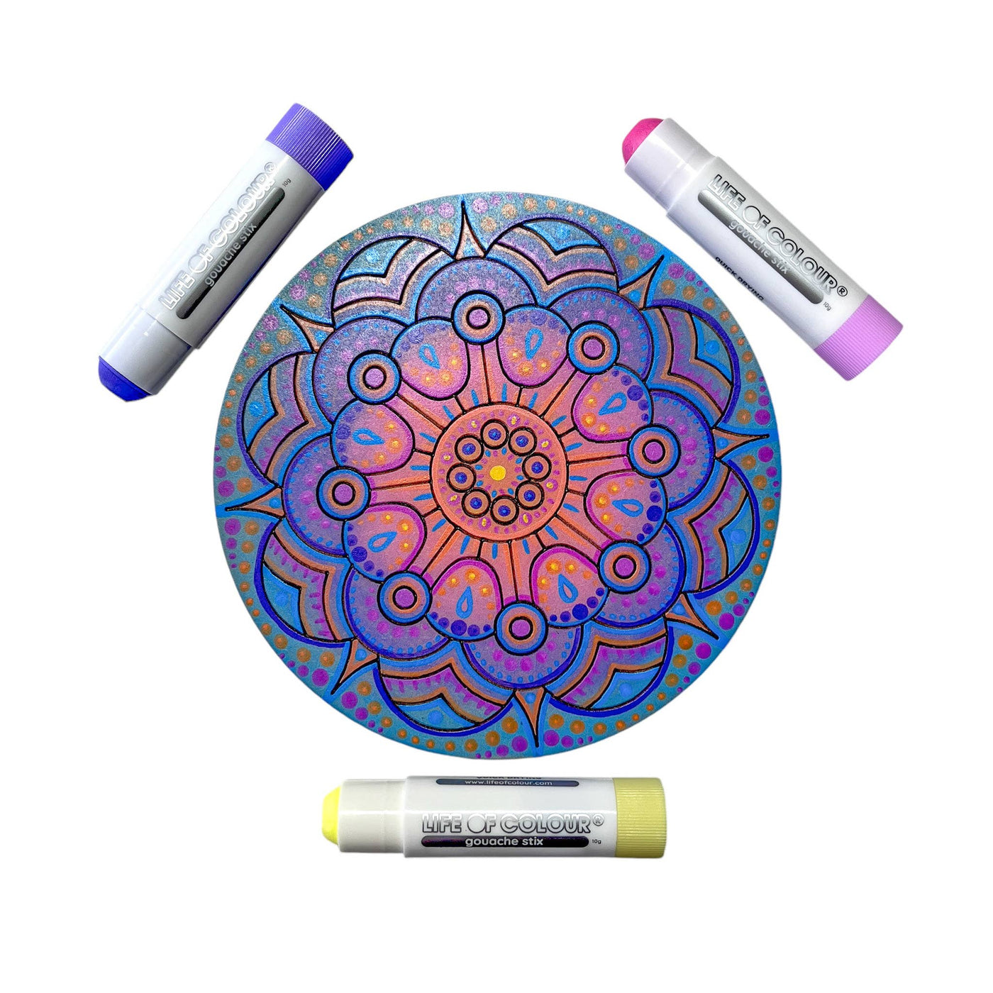 Life of Colour - Pastel Gouache Paint Stix - Set of 12