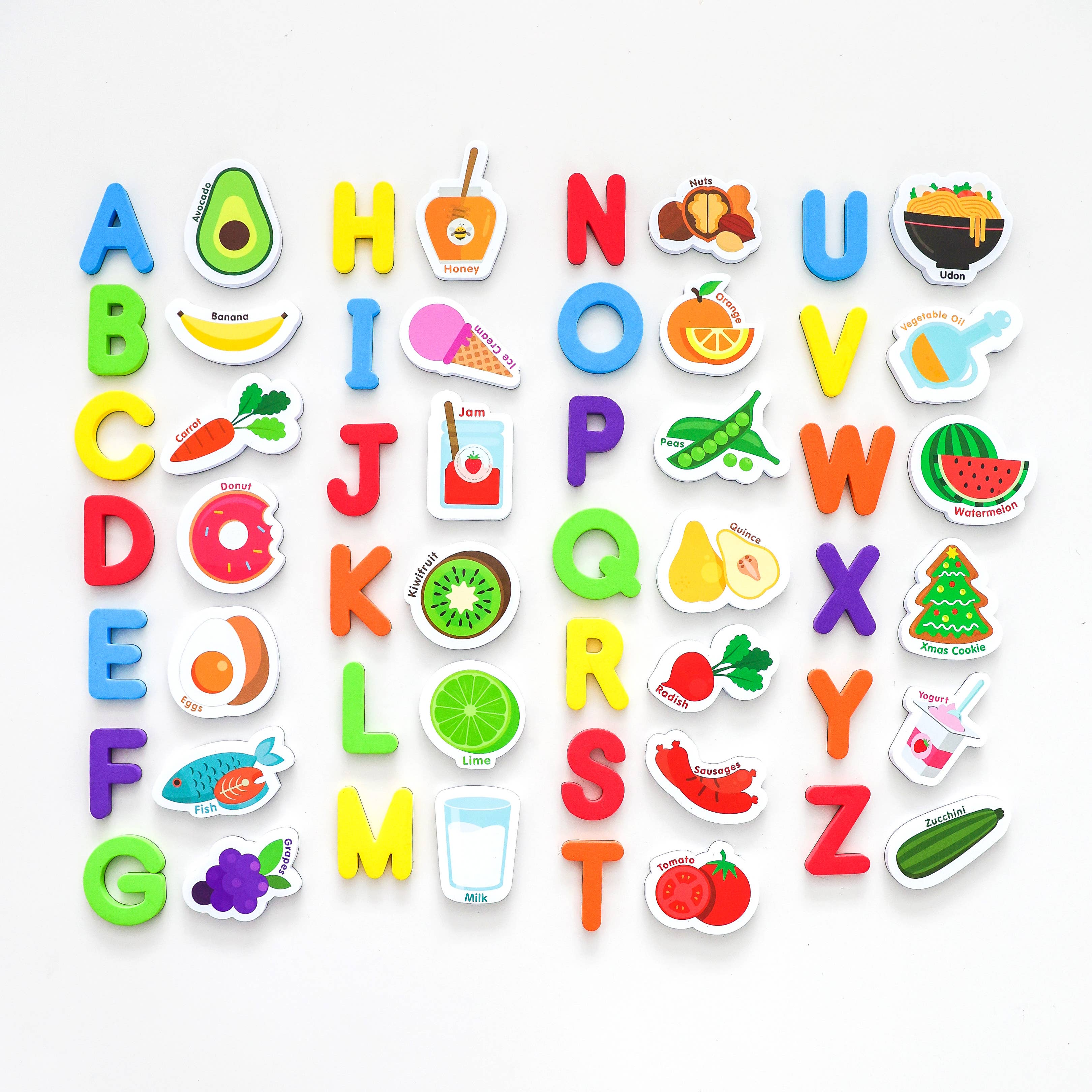 Curious Columbus - Magnetic Foods and Letters