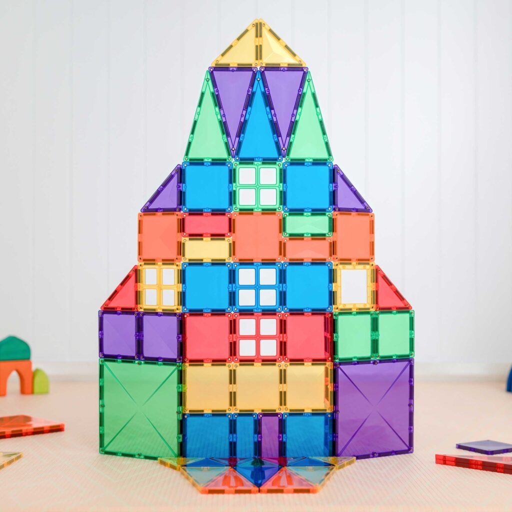 Connetix - Rainbow Magnetic Tiles 102 Pc
