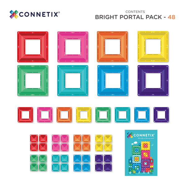 Connetix - Bright Portal Pack 48 Pc