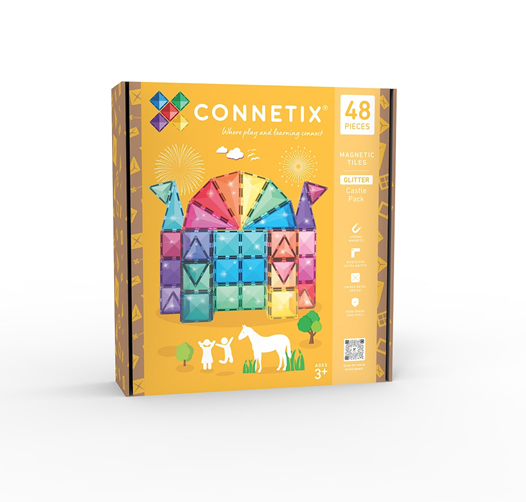 Connetix - Glitter Castle Pack 48 Pc