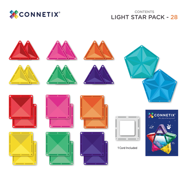 Connetix - Light Star Pack 28 Pc