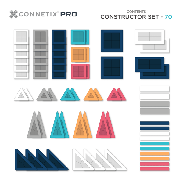 Connetix - PRO Constructor Set 70 Pc