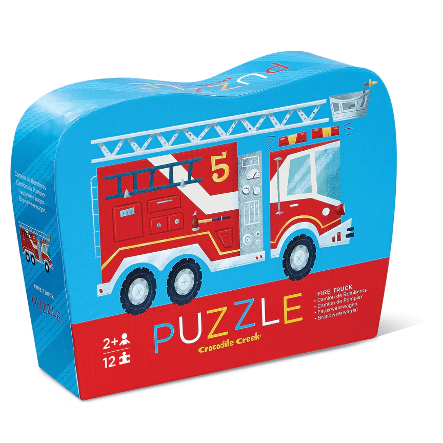 Crocodile Creek Fire Truck 12 Piece Jigsaw Puzzle