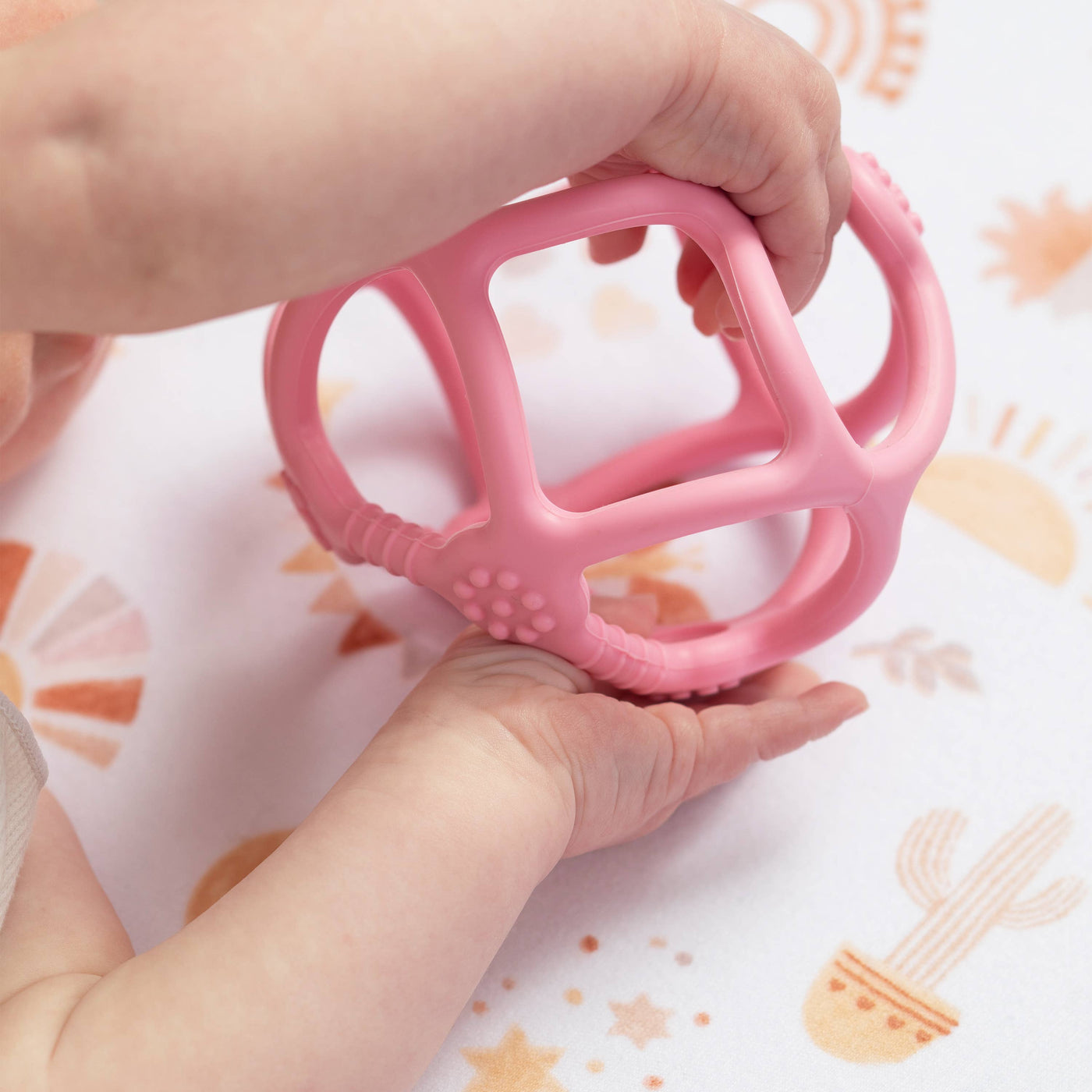 Playground - Silicone Teething Ball - Light Pink