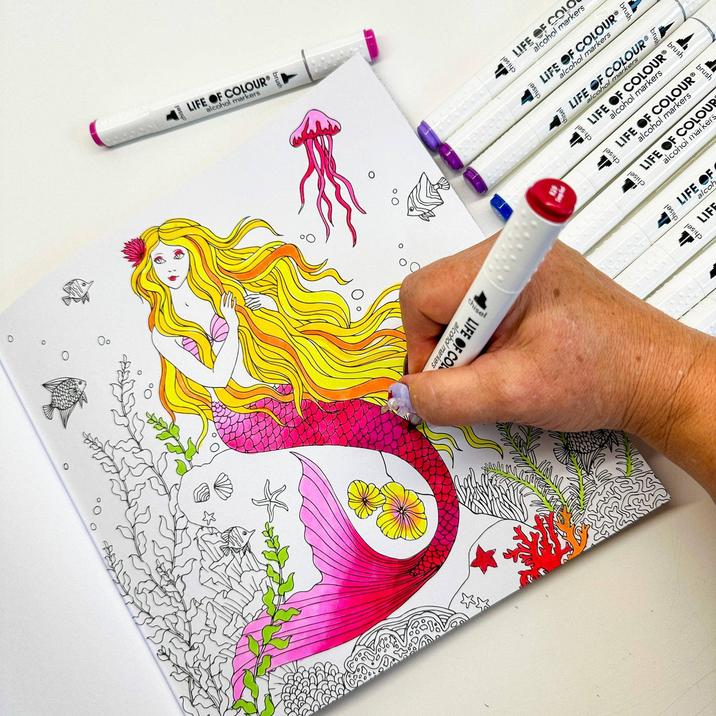 Life of Colour - Art Markers - 24 Alcohol Based, Dual Tip Markers