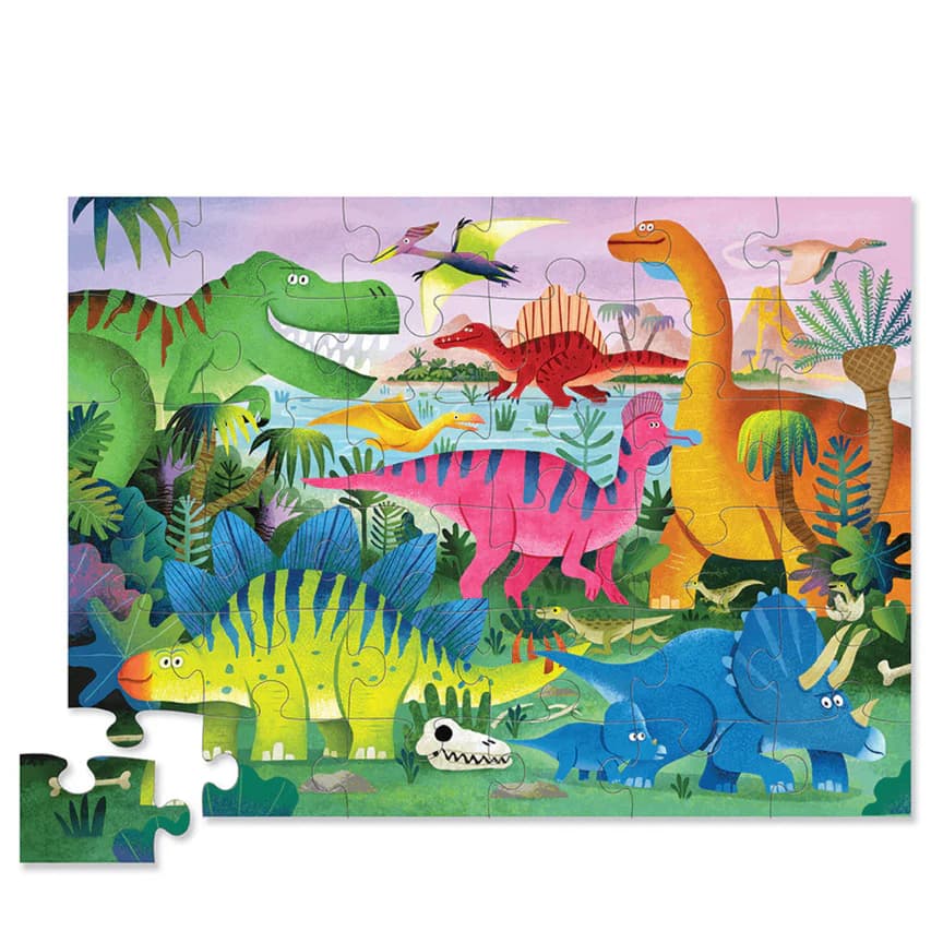 Crocodile Creek Dino Land Floor Puzzle 36 Pieces