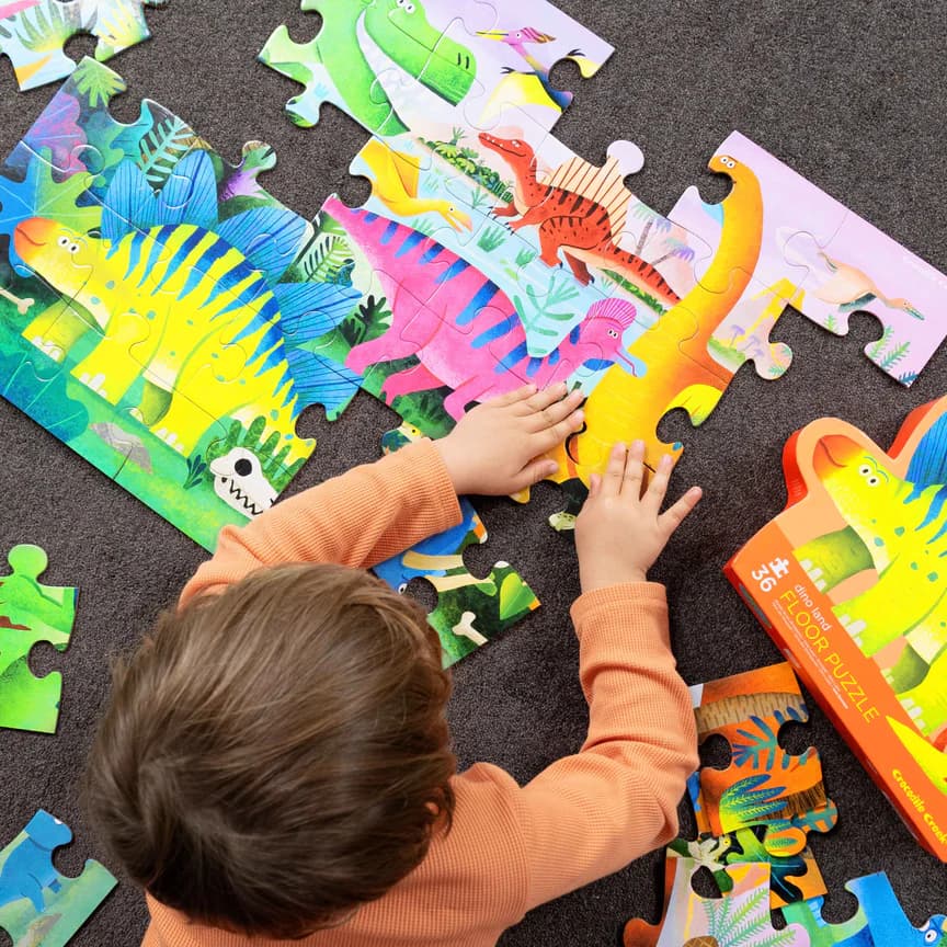 Crocodile Creek Dino Land Floor Puzzle 36 Pieces